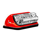 Traktör Stop Lambası Metal Kırmızı Gövde - Kırmızı - 851671-MK