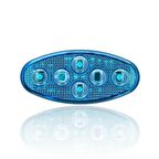 Sanel 24V Universal Elips 6 Led Dış Mekan Uyumlu Mavi SBE24B6