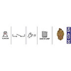 Diferansiyel Kilit İkaz Müşiri Massey Ferguson 3763601M1 - NS42300