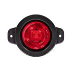 Yuvarlak İşaret Lamba Lensli Cam 9 Led'Li 12V-24V Kırmızı - FR0161-R
