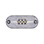 Oval Lamba 3 Led'Li 106Mm 12V-24V Beyaz - FR0180-W