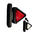 Mini Takoz Üçgen 12-24V Kırmızı-Beyaz