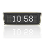 Sanel Otobüs İçin Saat Göstergesi Sıcaklık Göstergeli Duracak Lambası Siyah Beyaz Gösterge İkazlı