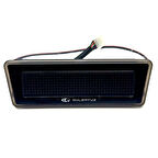 Sanel Otobüs İçin Saat Göstergesi Sıcaklık Göstergeli Çift Duracak Lambası Siyah Beyaz Gösterge İkazlı