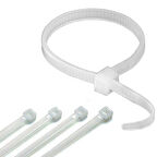 Beyaz Plastik Kablo Bağı Plastik Kelepçe 3,6MMX25Cm 100