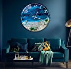 Deniz Kabuğu Cam Saat - 60 cm