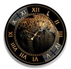  Leopar Cam Saat - 40 cm