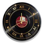 Eski Plak Cam Saat - 40 cm