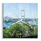 Boğaziçi Köprüsü Cam Saat - 40 cm