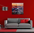 Boğaziçi Köprüsü Cam Saat - 60 cm