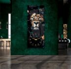 Saatli Aslan Cam Tablo