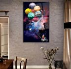 Uzay Boşluğu Cam Tablo