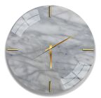 Gold Mermer Cam Saat - 40 cm