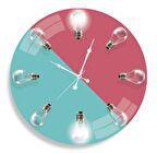 Ampul Desenli Cam Saat - 40 cm