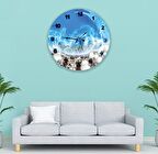 Kumsal Deniz Cam Saat - 60 cm