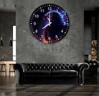 Kartal Cam Saat - 60 cm