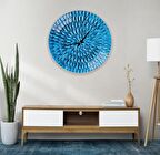 Mavinin Aşkı Cam Saat - 60 cm