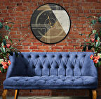 Kanvas (Ahşap) Duvar Saati - 50 cm