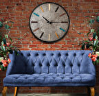 Stone Kanvas (Ahşap) Duvar Saati - 50 cm