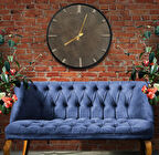 Gold Stone Kanvas (Ahşap) Duvar Saati - 50 cm