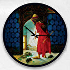 Kaplumbağa Terbiyecisi 60 Cm Ahşap Duvar Saati