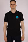 Siyah UMKE Polo Yaka Tişört Unisex