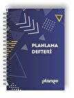 Mavi Üçgenler Günlük Planlayıcı Defter - Daily Planner - Ders Çalışma Planlayıcı Defteri - Planlama 