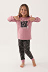 Rolypoly Yourself Lila Kız Çocuk Uzun Kol Pijama Takım