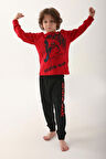 Spiderman Kırmızı Erkek Çocuk Uzun Kol Pijama Takım