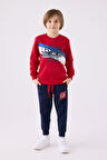 Rolypoly Erkek Çocuk Eşofman Takımı RP3441 Kırmızı