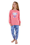 Rolypoly Kız Çocuk Pembe Pijama Takım 3696-2 
