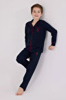 U.S. Polo Assn. Erkek Çocuk Gömlek Pijama Lacivert