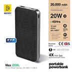 IBERRY İ20XL 20.000 mAh PD 20W TAŞINABİLİR ŞARJ ALETİ POWERBANK