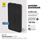 IBERRY C10 10.000 mAh PD 20W TAŞINABİLİR ŞARJ ALETİ POWERBANK