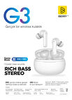 IBERRY G3 TRUE WIRELESS EARBUDS BEYAZ