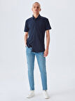 Basıc Slım Fit Kısa Kollu Lacivert t-shirt