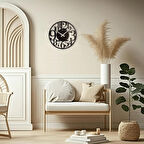 Lounge Siyah Duvar Saati