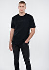 Mavi Logo Baskılı Siyah Tişört 0611807-900