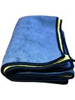 AUTOFRESH ÇİFT KAT Mikrofiber Oto Kurulama Havlusu 30x60 cm 800gsm (Kenarı biye ) GRİ SARI