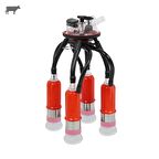 Melasty Süt Sağma Makinesi 240 cc Sağım Demeti (Kırmızı Plastik Kılıflı)