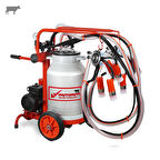 Tamam Ecomini İkili İnek Süt Sağma Makinesi (Alüminyum Güğüm-Silikon) (Kuru)