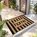 Decovetro Paspas Çizgili Home Desenli Kapı Önü Paspası 40 x 60 cm
