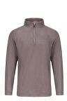 2AS CARLOW Yarım Fermuarlı Erkek Polar Sweatshirt Antrasit