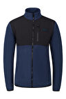2AS Cliff Erkek Parçalı İnce Polar Sweatshirt Lacivert