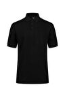 2AS Andy Erkek Polo Yaka Tişört Siyah