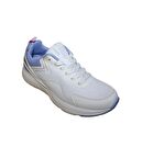 KİNETİX Kadın Beyaz Gri Runnıng Fileli Sneaker Spor Yürüyüş Ayakkabısı
