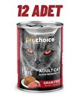 ProChoice Adult Cat Beef Pate Kedi Konservesi 12x400 gr