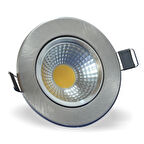 Maxled MX-2074B 5W Yuvarlak Cob Led Armatür Saten Kasa 6500K Beyaz Işık