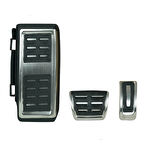 Volkswagen Golf 7 Otomotik Pedal Seti Takımı Kromlu 3 Parça