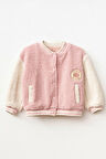 Kız Çocuk Polar Kolej Ceket - Pudra | 8 Yaş